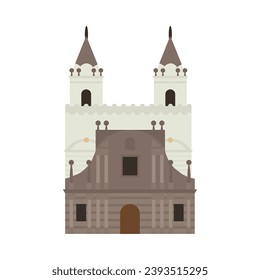 vector de iglesia san francisco aislado