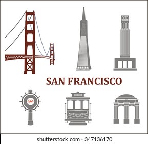 San Francisco city  illustration 