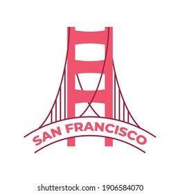 san francisco city stamp design, Travel tourism and tour theme Vector illustration