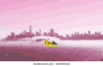 San Francisco city. Vector