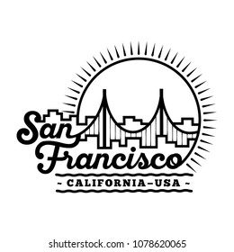 San Francisco design. Vector and illustration.