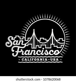 San Francisco design. Vector and illustration.