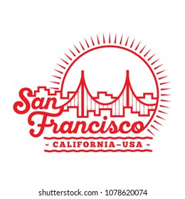 San Francisco design. Vector and illustration.