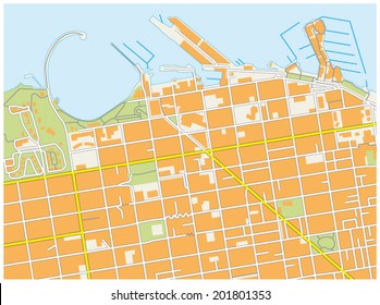 san francisco fisherman`s wharf map