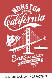 san francisco golden gate bridge vector art