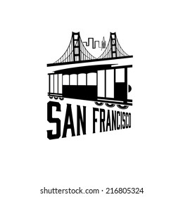  San Francisco Golden gate bridge and tram