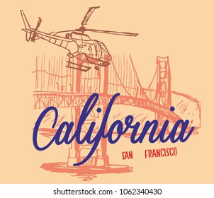 San Francisco graphic design vector art