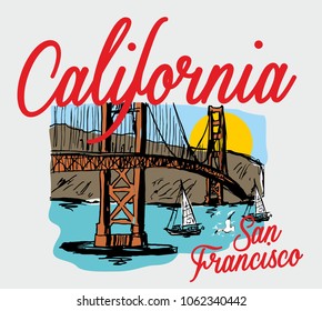 San Francisco graphic design vector art