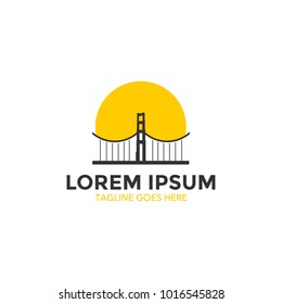 san francisco landmarks logo. icon. vector illustration