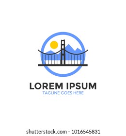 san francisco landmarks logo. icon. vector illustration
