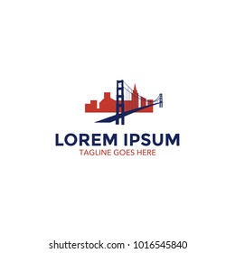 san francisco landmarks logo. icon. vector illustration