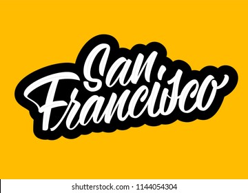 San Francisco lettering sign