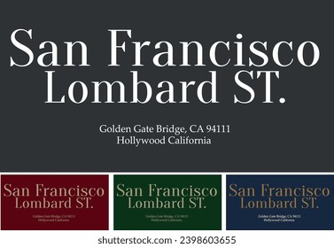 san francisco lombard street california slogan graphic design