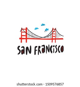 399 Cartoon golden gate bridge Images, Stock Photos & Vectors ...