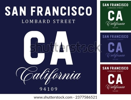 san francisco slogan graphic design city california
