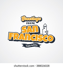 San Francisco - Touristic Greeting Card Theme
