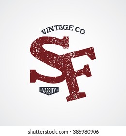 san francisco varsity - label theme