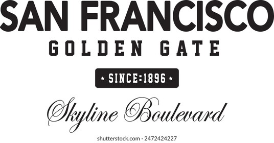san francisco varsity slogan graphic print design