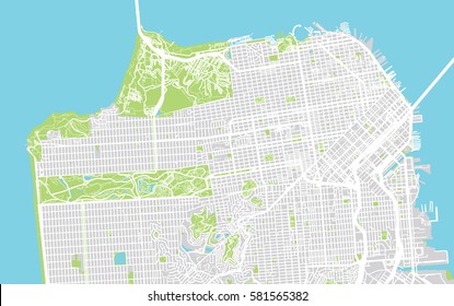 San Francisco Vector City Map