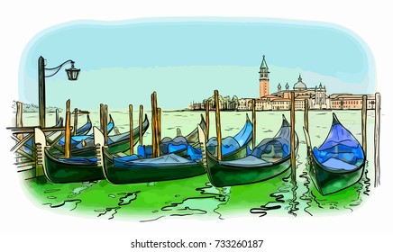 San Giorgio di Maggiore church and Lido island