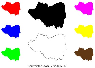 San Ildefonso city (Central Luzon Region, Republic of the Philippines, ROP) map vector illustration, scribble sketch Bulak map