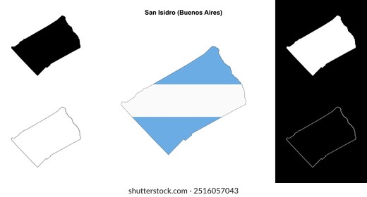 Mapa de San Isidro department (Buenos Aires)