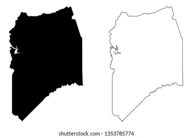 San Joaquin County, California (Counties in California, United States of America,USA, U.S., US) map vector illustration, scribble sketch San Joaquin map