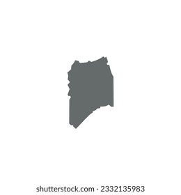 Logo o diseño de iconos del mapa del condado de San Joaquín