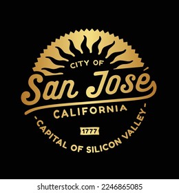 San Jose, California logo design template. Vector and illustration.
