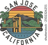 San Jose California vector illustration 