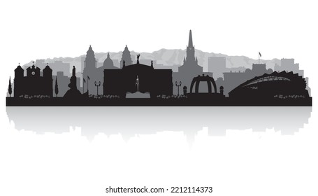 San Jose Costa Rica  city skyline vector silhouette illustration