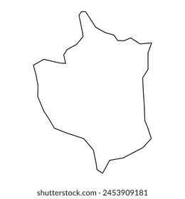 San Jose de Ocoa Province map, administrative division of Dominican Republic. Vector illustration.