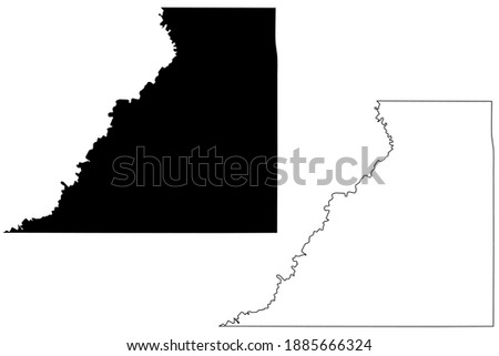 San Juan County, State of Utah (U.S. county, United States of America, USA, U.S., US) map vector illustration, scribble sketch San Juan map