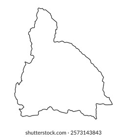 San Juan Province map, administrative division of Argentina. Vector illustration.