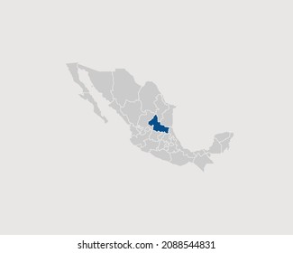 Destacan San Luis Potosi en el mapa de México Eps 10