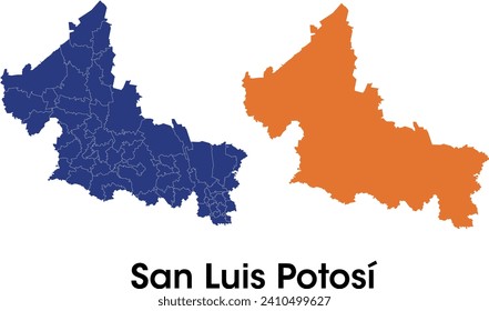  San luis potosi map in mexico