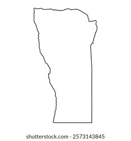 San Luis Province map, administrative division of Argentina. Vector illustration.