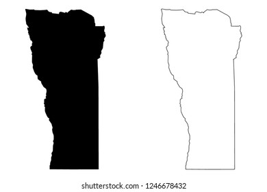 San Luis (Region of Argentina, Argentine Republic, Provinces of Argentina) map vector illustration, scribble sketch San Luis Province map