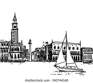 San Marco hand drawn