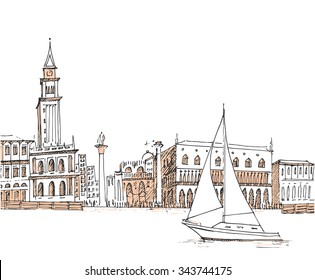 San Marco hand drawn