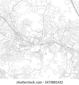 San Marcos, California, USA, bright outlined vector map with bigger and minor roads and steets created for infographic backgrounds.