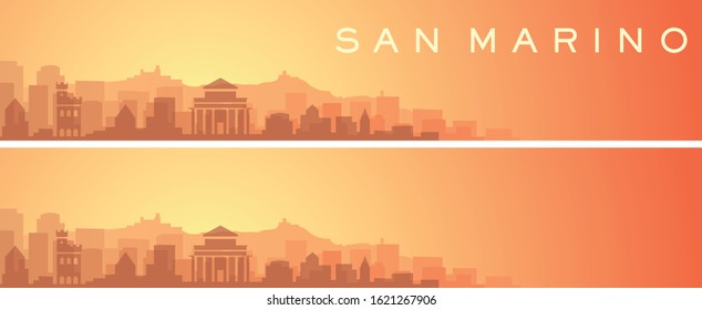 San Marino Beautiful Skyline Scenery Banner