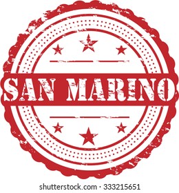 San Marino City Grunge Stamp Symbol