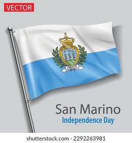 San Marino country flag independence day