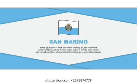 San Marino Flag Abstract Background Design Template. San Marino Independence Day Banner Cartoon Vector Illustration. San Marino Vector