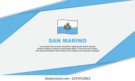 San Marino Flag Abstract Background Design Template. San Marino Independence Day Banner Cartoon Vector Illustration. San Marino