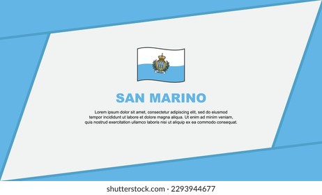 San Marino Flag Abstract Background Design Template. San Marino Independence Day Banner Cartoon Vector Illustration. San Marino Banner