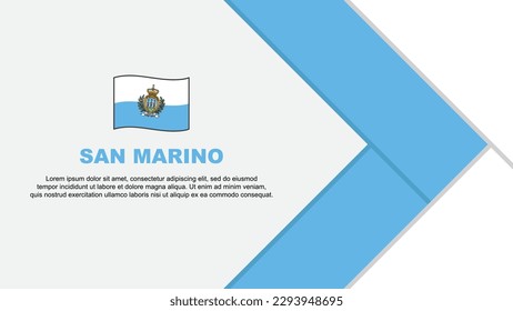 San Marino Flag Abstract Background Design Template. San Marino Independence Day Banner Cartoon Vector Illustration. San Marino Cartoon