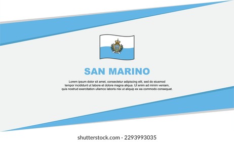 San Marino Flag Abstract Background Design Template. San Marino Independence Day Banner Cartoon Vector Illustration. San Marino Design