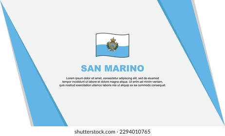 San Marino Flag Abstract Background Design Template. San Marino Independence Day Banner Cartoon Vector Illustration. San Marino Flag